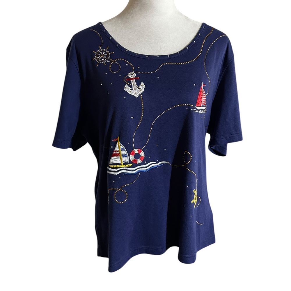 Princess Cruises Nautical Navy Women's Top